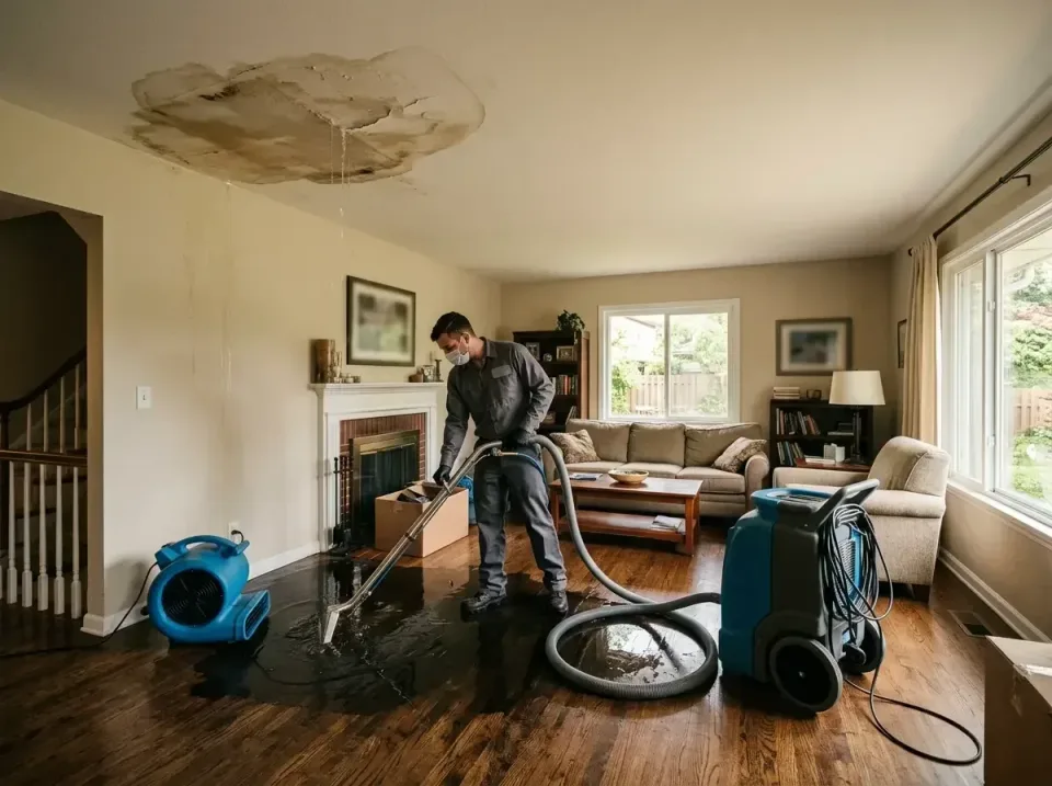 attic-pipe-burst-ceiling-drip-008 — frequently asked questions, Water Damage Restoration & Carpet Care in Lebanon, VA